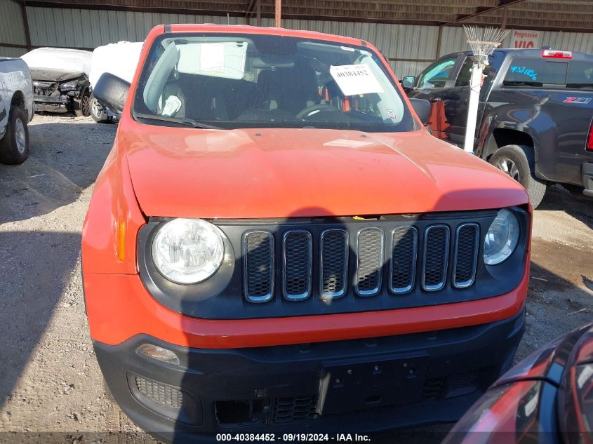 2016 Jeep Renegade Sport VIN: ZACCJBAT5GPE09582 Lot: 40384452