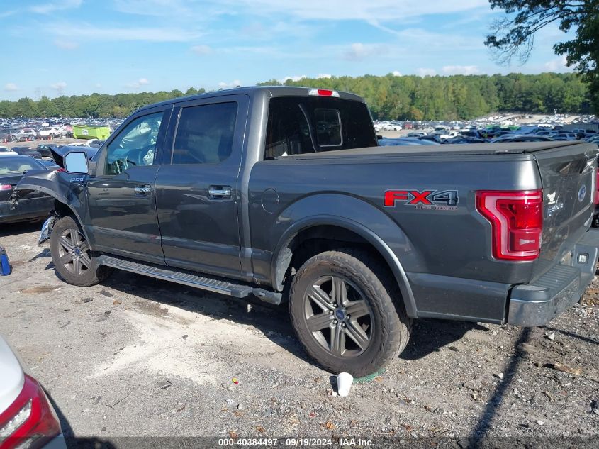 2017 Ford F-150 Lariat VIN: 1FTEW1EF2HKC08873 Lot: 40384497