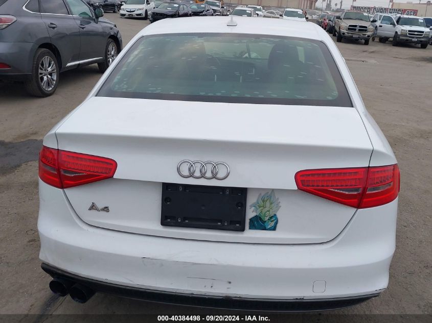 2015 Audi A4 2.0T Premium VIN: WAUAFAFL9FN013333 Lot: 40384498