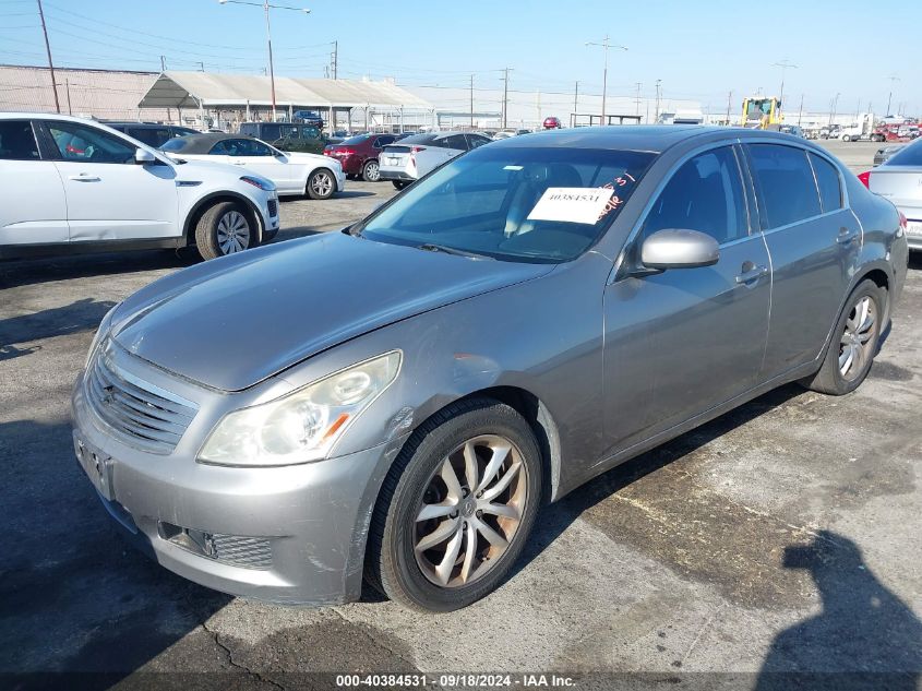 2007 Infiniti G35X VIN: JNKBV61F57M818390 Lot: 40384531