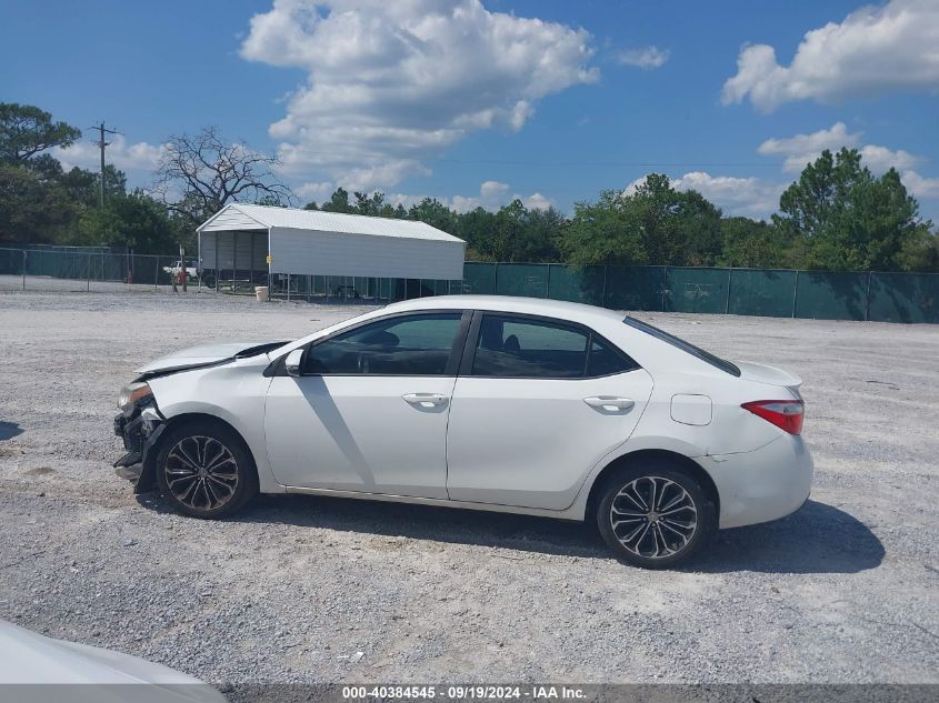 2015 Toyota Corolla S Plus VIN: 5YFBURHEXFP305859 Lot: 40384545