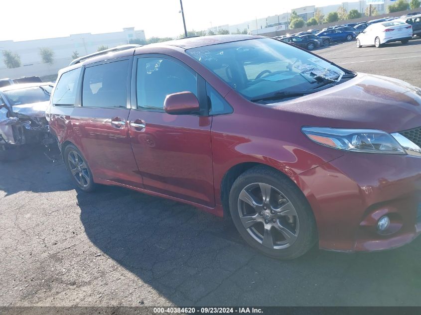 2017 Toyota Sienna Se 8 Passenger VIN: 5TDXZ3DC9HS877542 Lot: 40384620