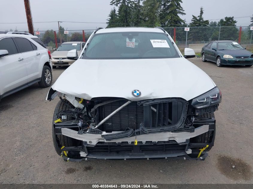 2022 BMW X3 xDrive30I VIN: 5UX53DP06N9N25401 Lot: 40384643