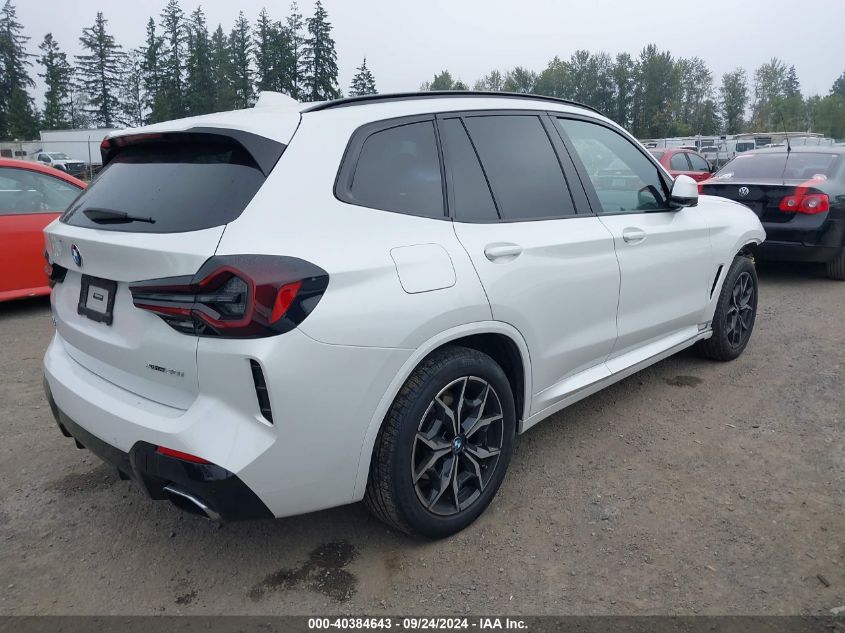 2022 BMW X3 XDRIVE30I - 5UX53DP06N9N25401