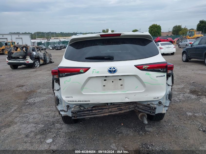 2021 TOYOTA HIGHLANDER HYBRID XLE - 5TDGBRCH9MS052731