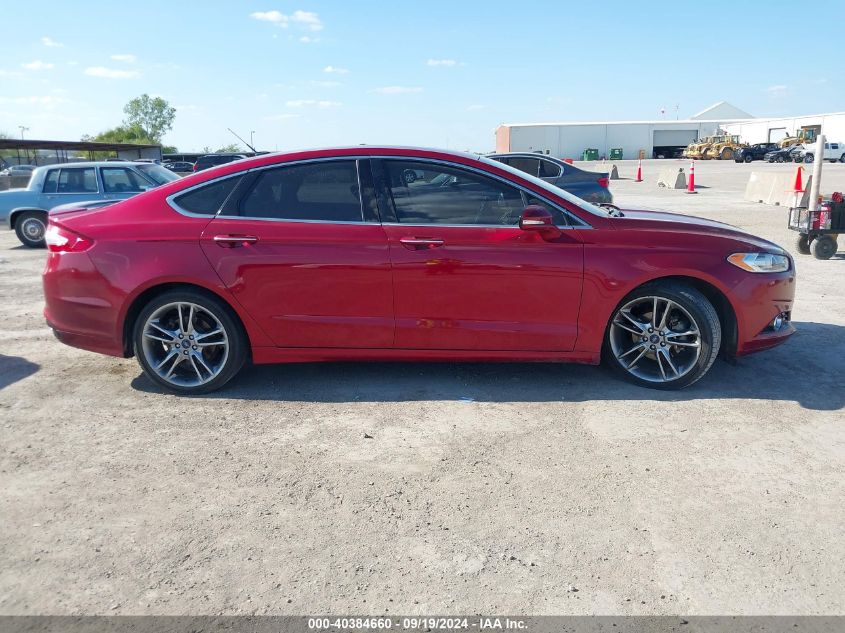 2013 Ford Fusion Titanium VIN: 3FA6P0K96DR141457 Lot: 40384660