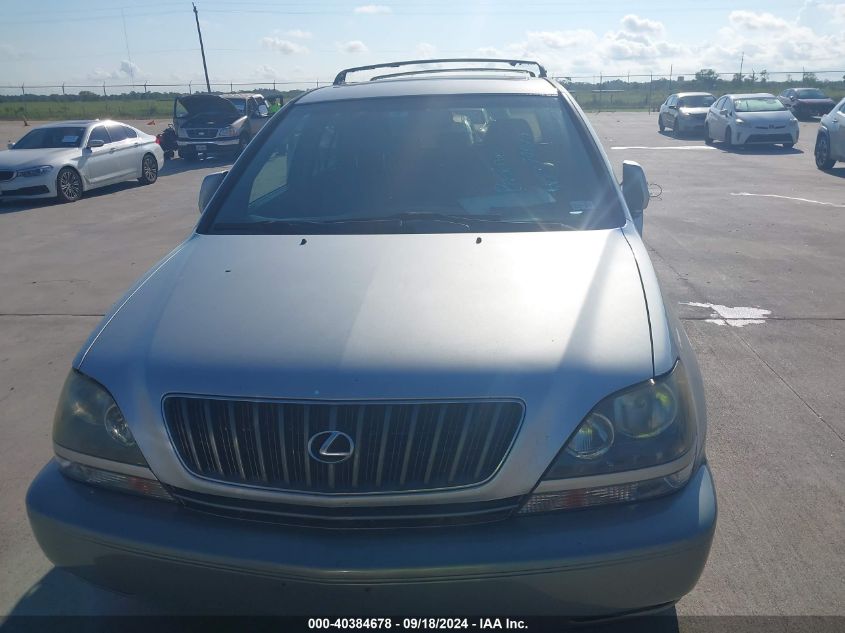 1999 Lexus Rx 300 VIN: JT6GF10U3X0038474 Lot: 40384678