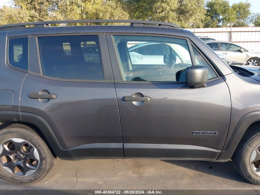 2017 Jeep Renegade Sport Fwd VIN: ZACCJAAB9HPF42218 Lot: 40384722