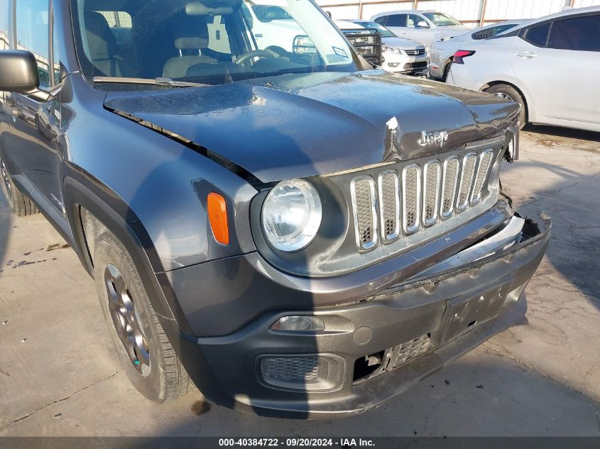 2017 Jeep Renegade Sport Fwd VIN: ZACCJAAB9HPF42218 Lot: 40384722