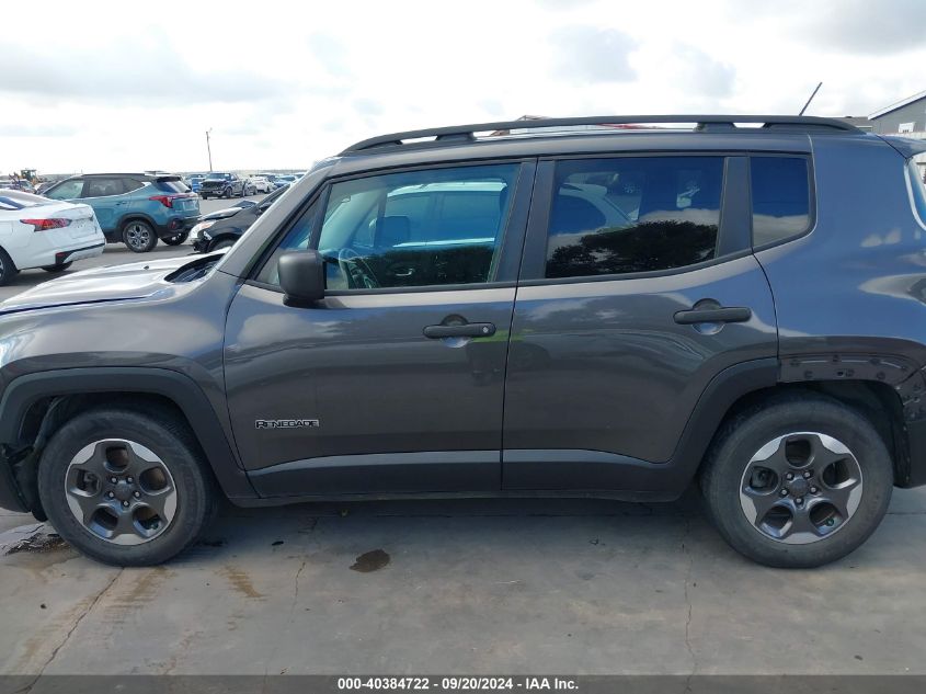 2017 Jeep Renegade Sport Fwd VIN: ZACCJAAB9HPF42218 Lot: 40384722