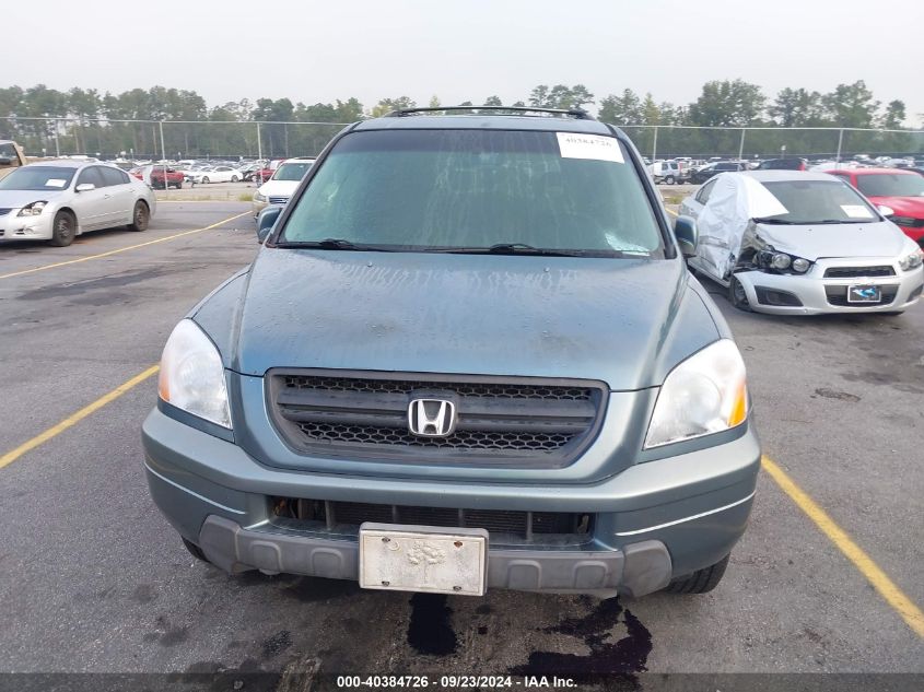 2005 Honda Pilot Exl VIN: 2HKYF18545H515228 Lot: 40384726