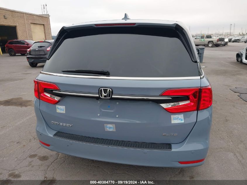 2023 Honda Odyssey Elite VIN: 5FNRL6H98PB057689 Lot: 40384770