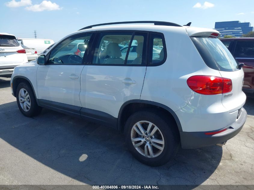 2017 VOLKSWAGEN TIGUAN 2.0T S - WVGAV7AX4HW509944