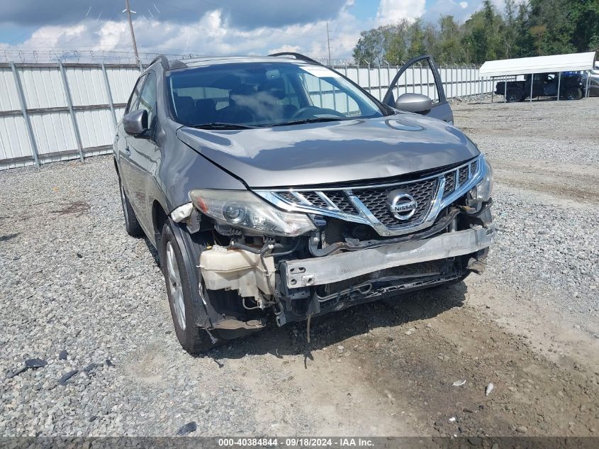 2012 Nissan Murano Sl VIN: JN8AZ1MU8CW106683 Lot: 40384844