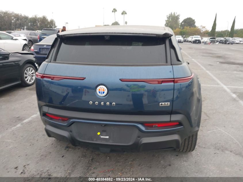 2023 FISKER OCEAN VIN: VCF1ZBU27PG002220