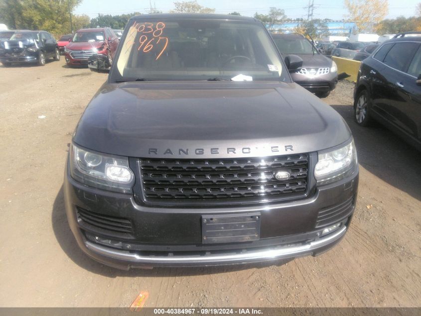 2014 Land Rover Range Rover 5.0L V8 Supercharged/5.0L V8 Supercharged Ebony Edition VIN: SALGS2EF9EA133688 Lot: 40384967