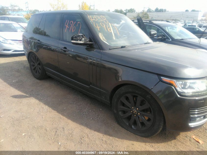 2014 Land Rover Range Rover 5.0L V8 Supercharged/5.0L V8 Supercharged Ebony Edition VIN: SALGS2EF9EA133688 Lot: 40384967