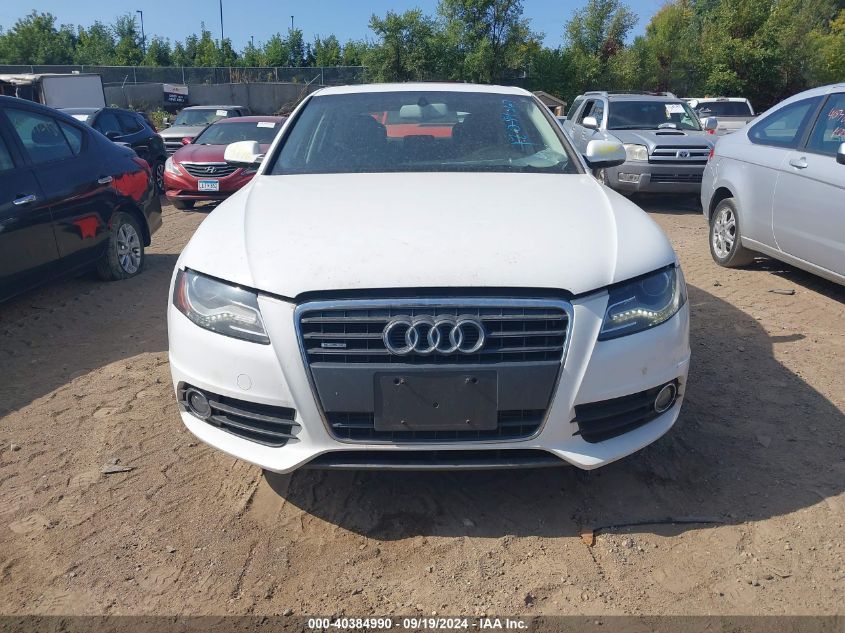 2012 Audi A4 2.0T Premium VIN: WAUFFAFL5CA043633 Lot: 40384990