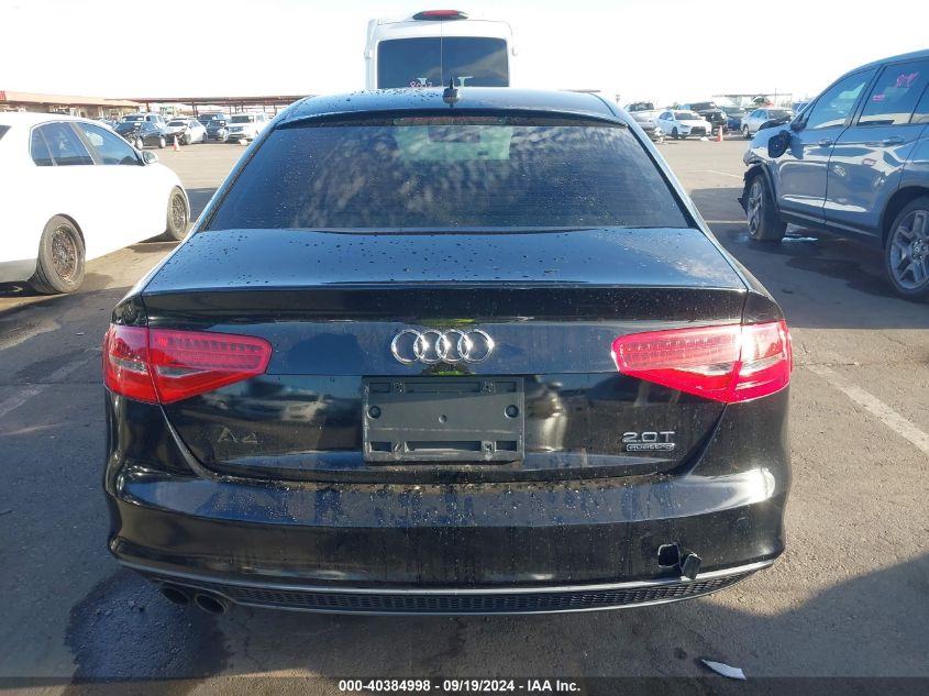 2015 Audi A4 2.0T Premium VIN: WAUBFAFL0FN023589 Lot: 40384998