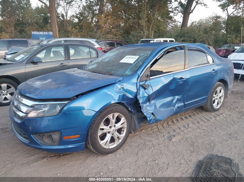 2012 Ford Fusion Se VIN: 3FAHP0HA0CR392421 Lot: 40385051