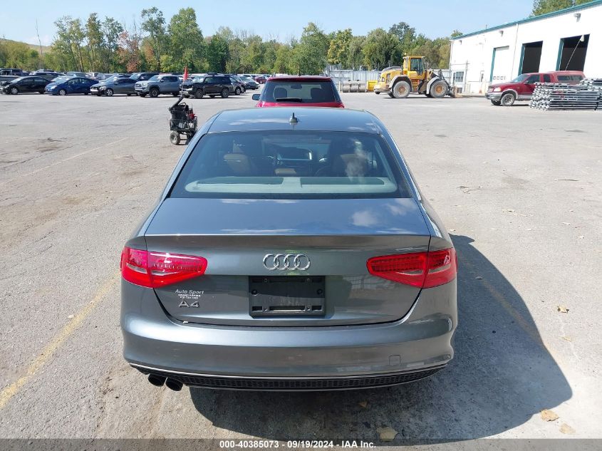 2016 Audi A4 2.0T Premium VIN: WAUAFAFLXGN003301 Lot: 40385073