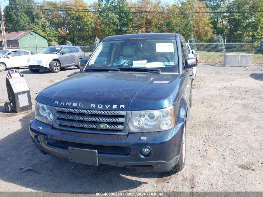 2009 Land Rover Range Rover Sport Hse VIN: SALSK25469A211696 Lot: 40385228