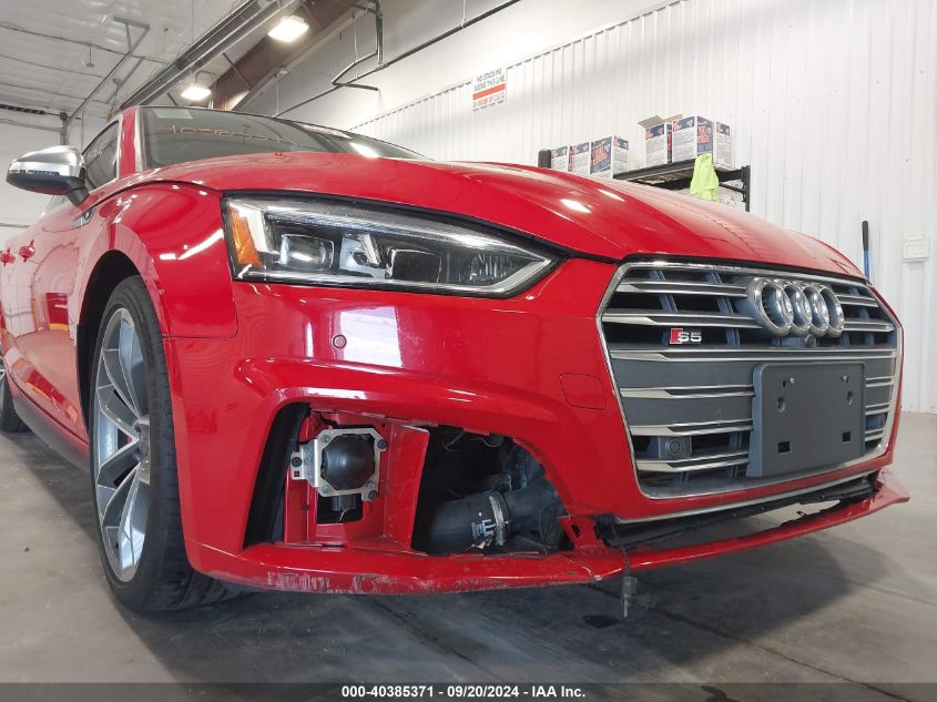 2018 Audi S5 3.0T Premium Plus VIN: WAUC4CF51JA128472 Lot: 40385371