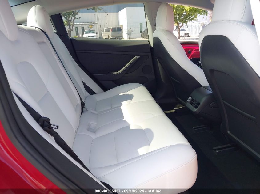 2022 Tesla Model 3 Performance Dual Motor All-Wheel Drive VIN: 5YJ3E1EC6NF196624 Lot: 40385437