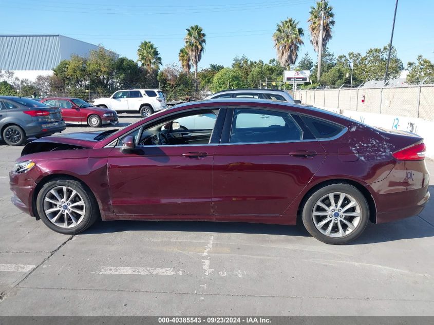 2017 FORD FUSION SE - 3FA6P0H78HR180594