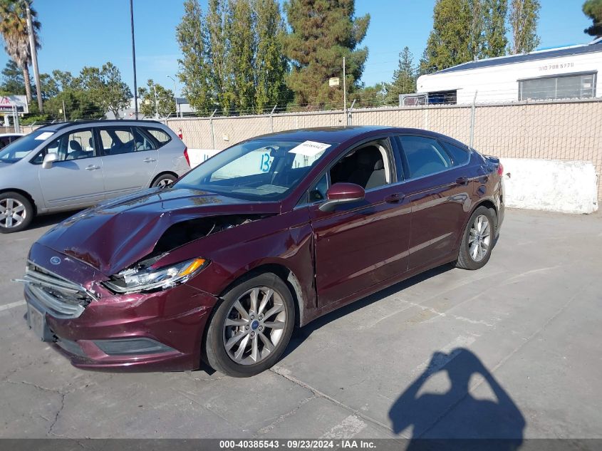 2017 FORD FUSION SE - 3FA6P0H78HR180594