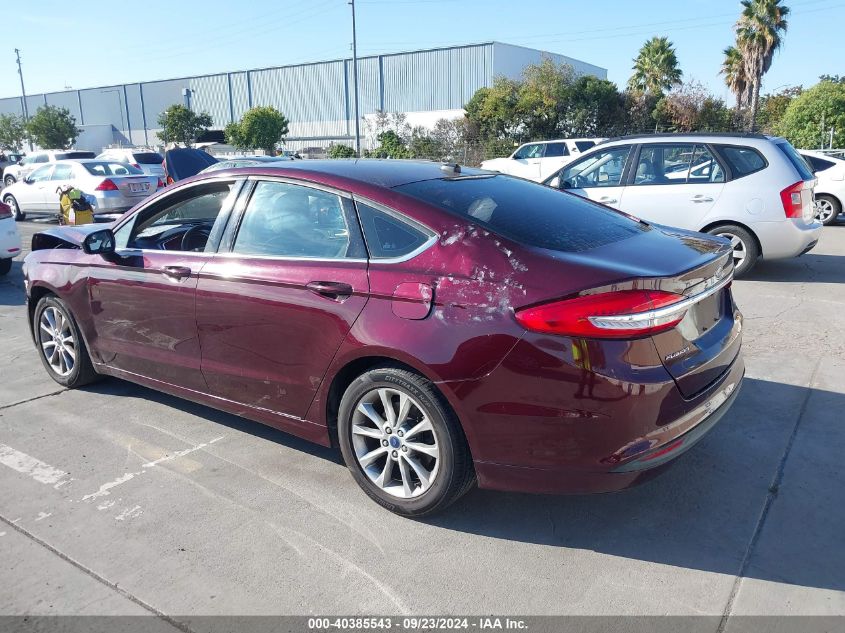 2017 FORD FUSION SE - 3FA6P0H78HR180594