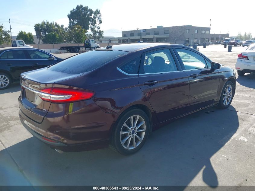 2017 FORD FUSION SE - 3FA6P0H78HR180594