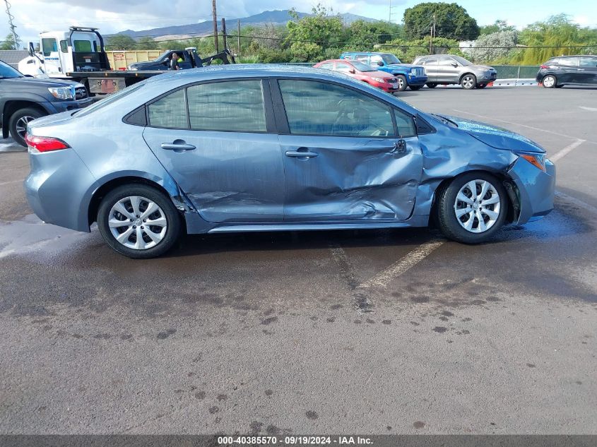 2022 Toyota Corolla Le VIN: JTDEPMAE0NJ206410 Lot: 40385570