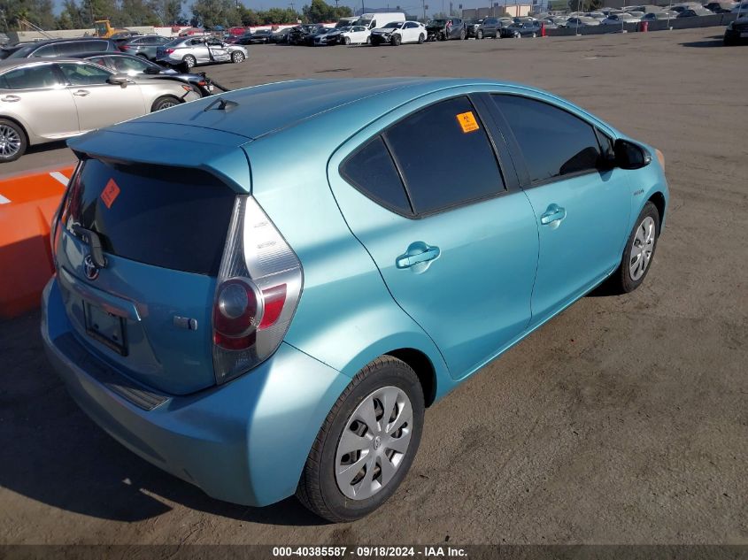 VIN JTDKDTB30D1044280 2013 Toyota Prius, C One no.4