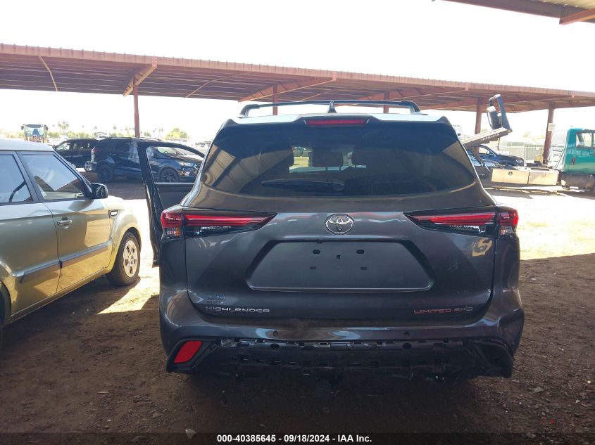 2024 Toyota Highlander Limited VIN: 5TDKDRBH5RS561907 Lot: 40385645