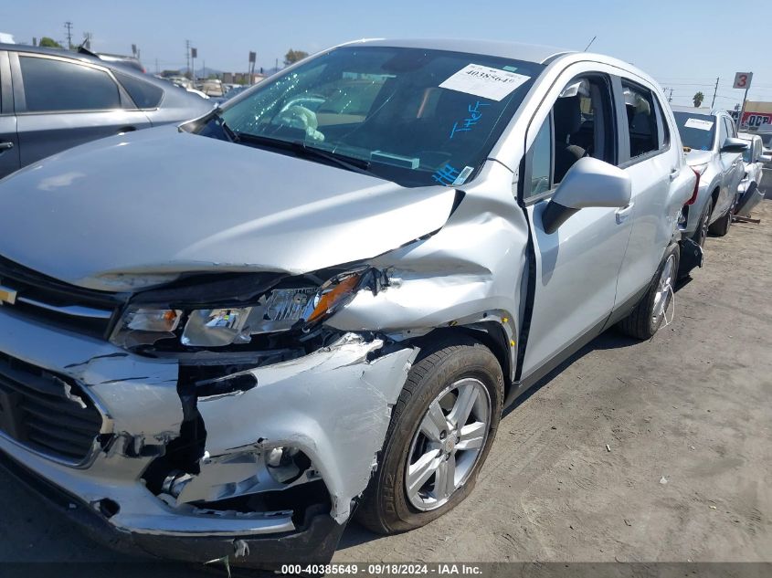 2022 Chevrolet Trax Fwd Ls VIN: KL7CJKSM5NB551510 Lot: 40385649