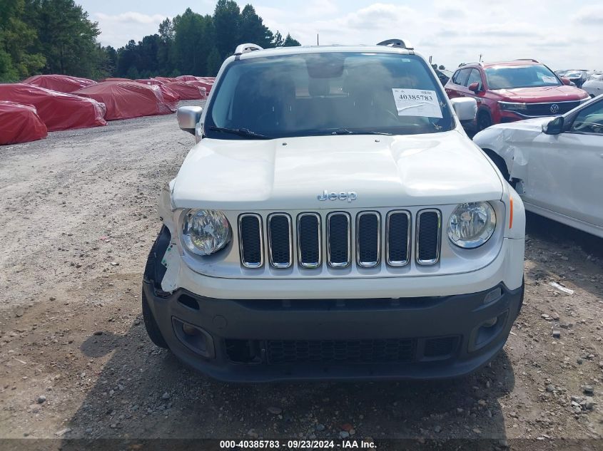 2016 Jeep Renegade Limited VIN: ZACCJADT7GPC65698 Lot: 40385783