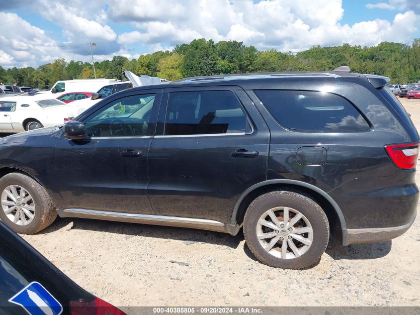 2015 Dodge Durango Sxt VIN: 1C4RDHAG1FC709162 Lot: 40385805