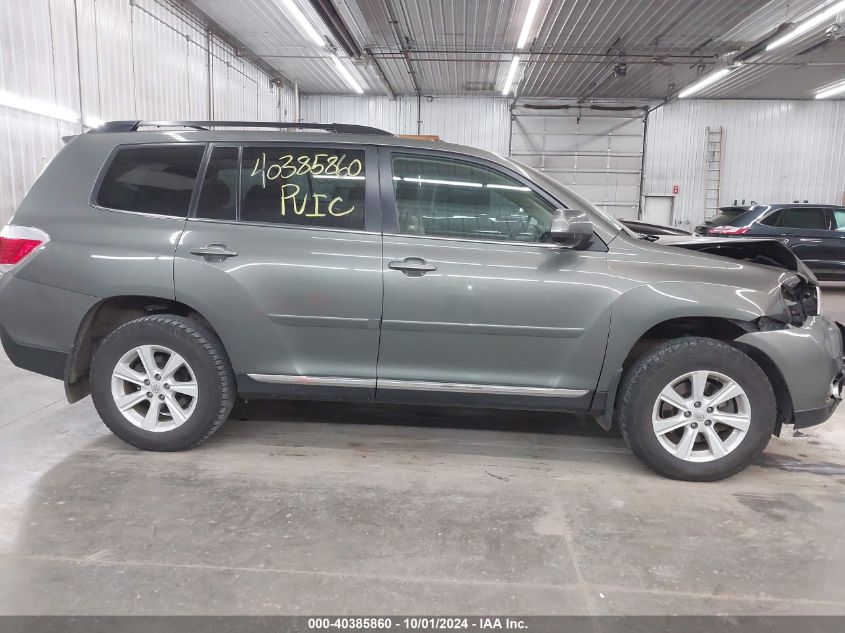 2012 Toyota Highlander Se VIN: 5TDBK3EH1CS139106 Lot: 40385860