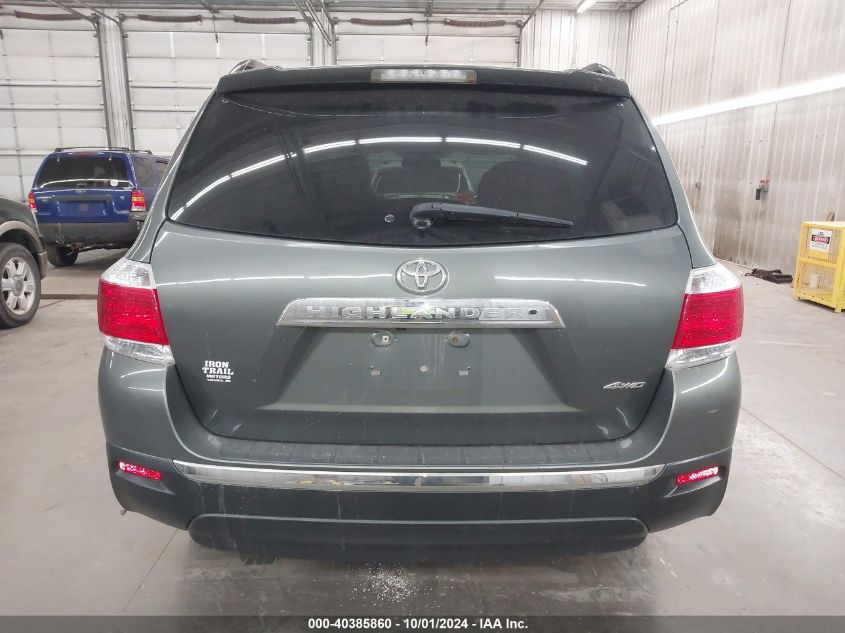 2012 Toyota Highlander Se VIN: 5TDBK3EH1CS139106 Lot: 40385860