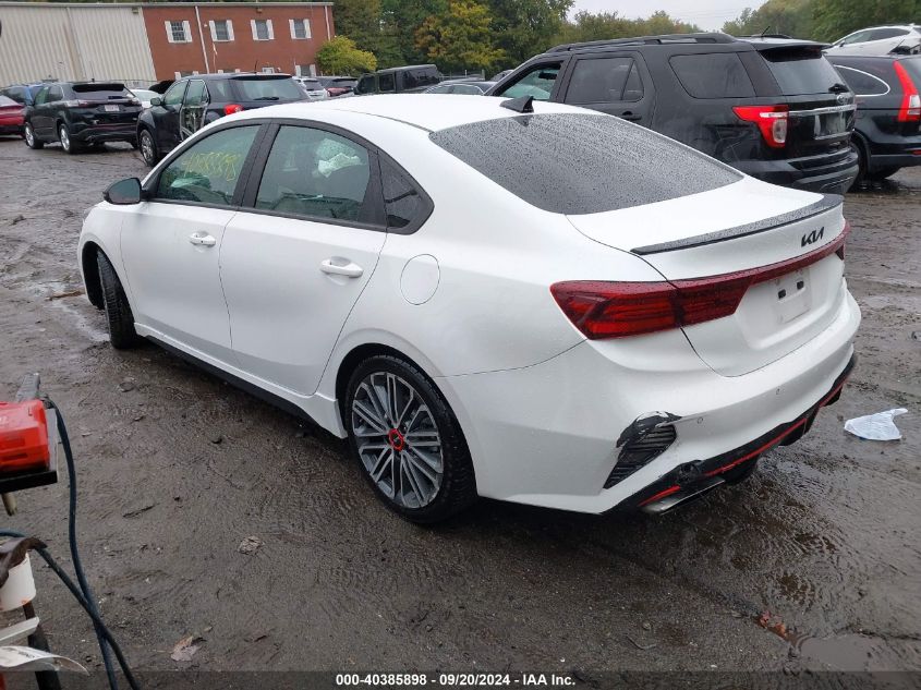 2022 Kia Forte Gt VIN: 3KPF44AC9NE460058 Lot: 40385898