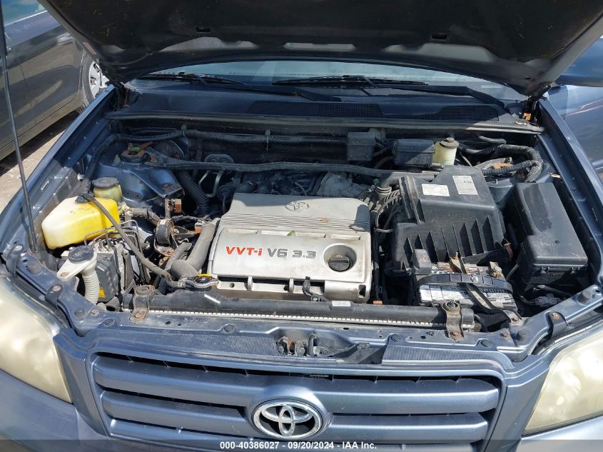 JTEDP21A040022663 2004 Toyota Highlander V6