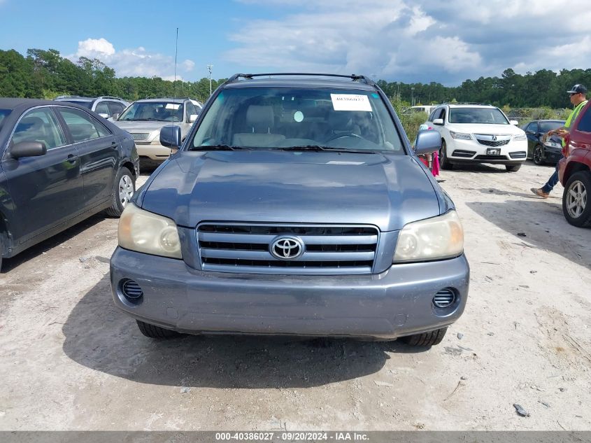 2004 Toyota Highlander V6 VIN: JTEDP21A040022663 Lot: 40386027