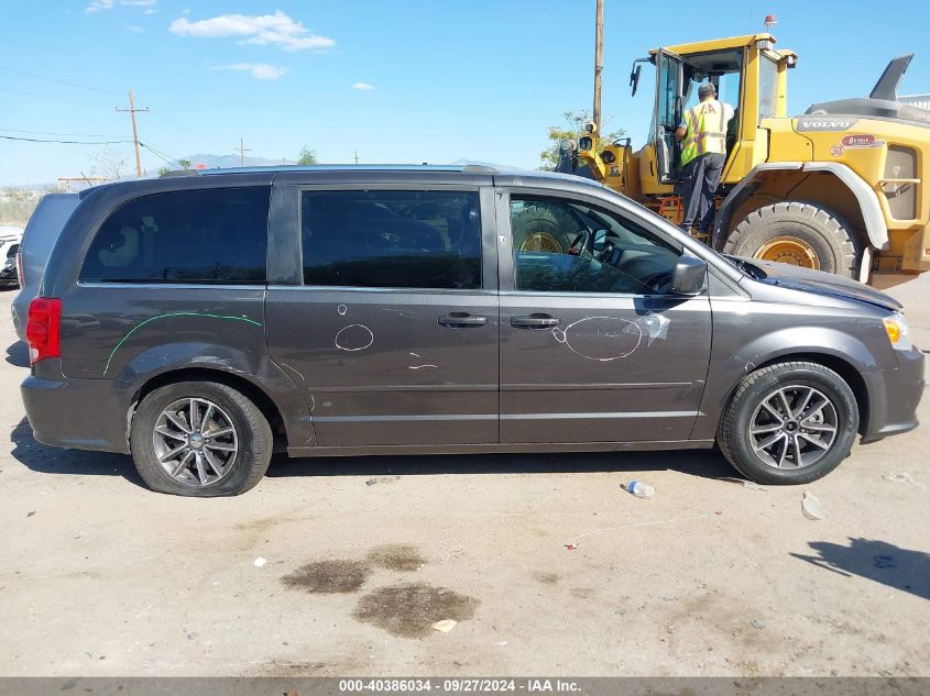 2016 Dodge Grand Caravan Sxt VIN: 2C4RDGCG1GR155492 Lot: 40386034