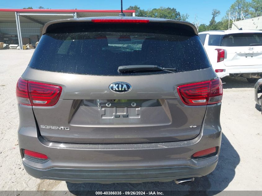 2019 Kia Sorento 3.3L Lx VIN: 5XYPG4A5XKG559452 Lot: 40386035