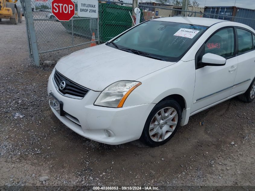 2012 Nissan Sentra 2.0 S VIN: 3N1AB6AP4CL703673 Lot: 40386053