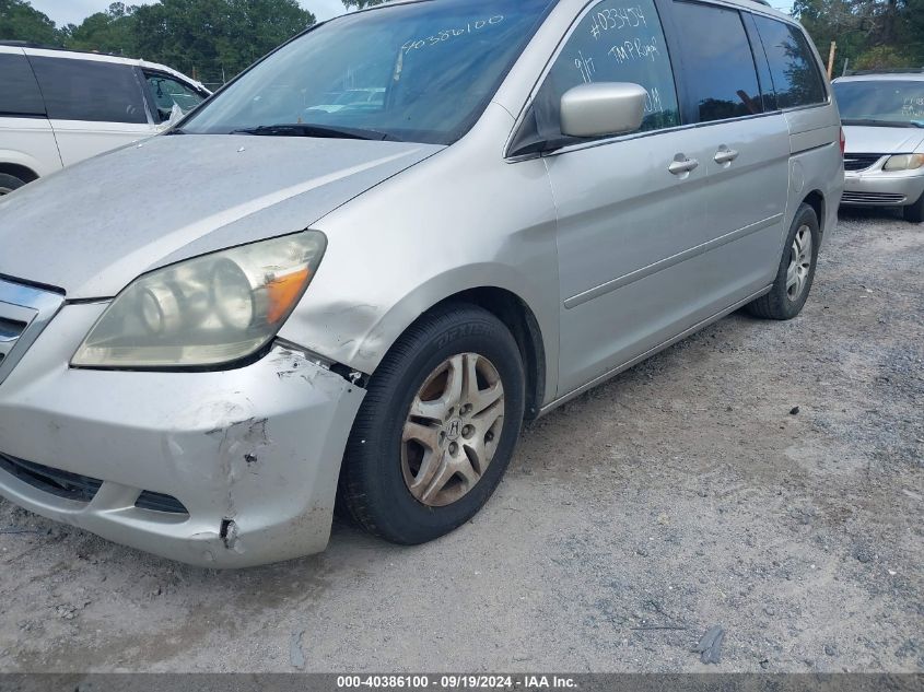 2006 Honda Odyssey Ex-L VIN: 5FNRL387X6B033454 Lot: 40386100