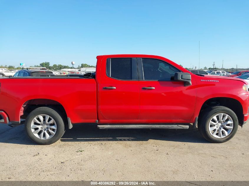 2021 Chevrolet Silverado 1500 2Wd Double Cab Standard Bed Custom VIN: 1GCRWBEK1MZ284817 Lot: 40386292