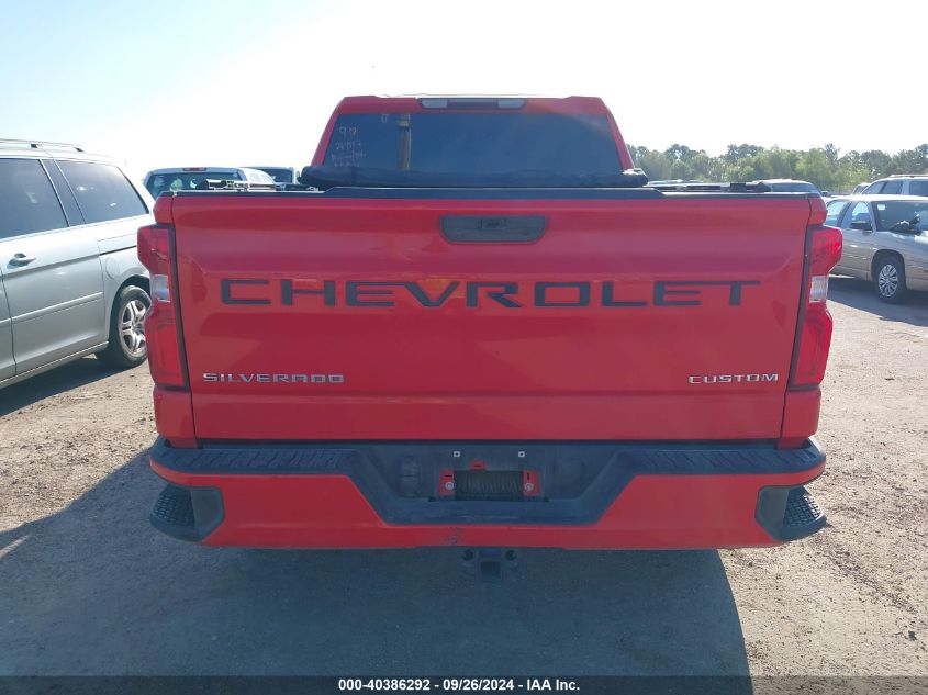 2021 Chevrolet Silverado 1500 2Wd Double Cab Standard Bed Custom VIN: 1GCRWBEK1MZ284817 Lot: 40386292