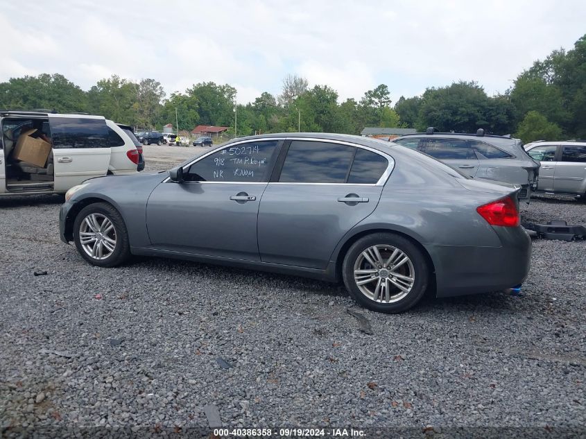 2011 Infiniti G37 Journey VIN: JN1CV6AP0BM502714 Lot: 40386358